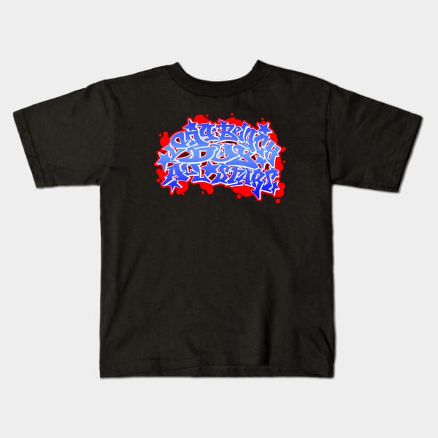 Long Beach Dub Allstars Graffiti Kids T-Shirt by annabenjay